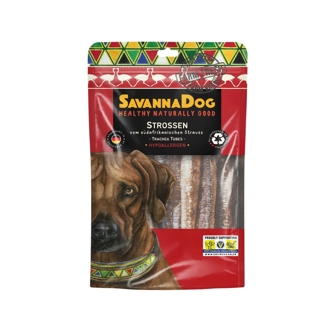 Savanna Dog Strutsin henkitorvi pussi 60 g