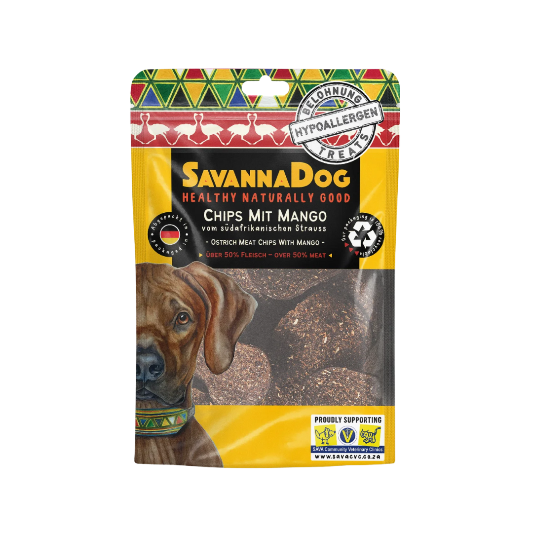 Savanna Dog lihalastut mangolla pussi 100 g