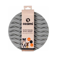 Ozami Slow Feeder Bowl Insert Wave, harmaa