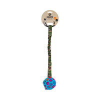 Ozami Play-n-tug joustava vetolelu pallolla 50 cm, vihreä