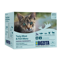 Bozita Kala-lihalajitelma kastikkeessa 12 x 85 g (sininen)