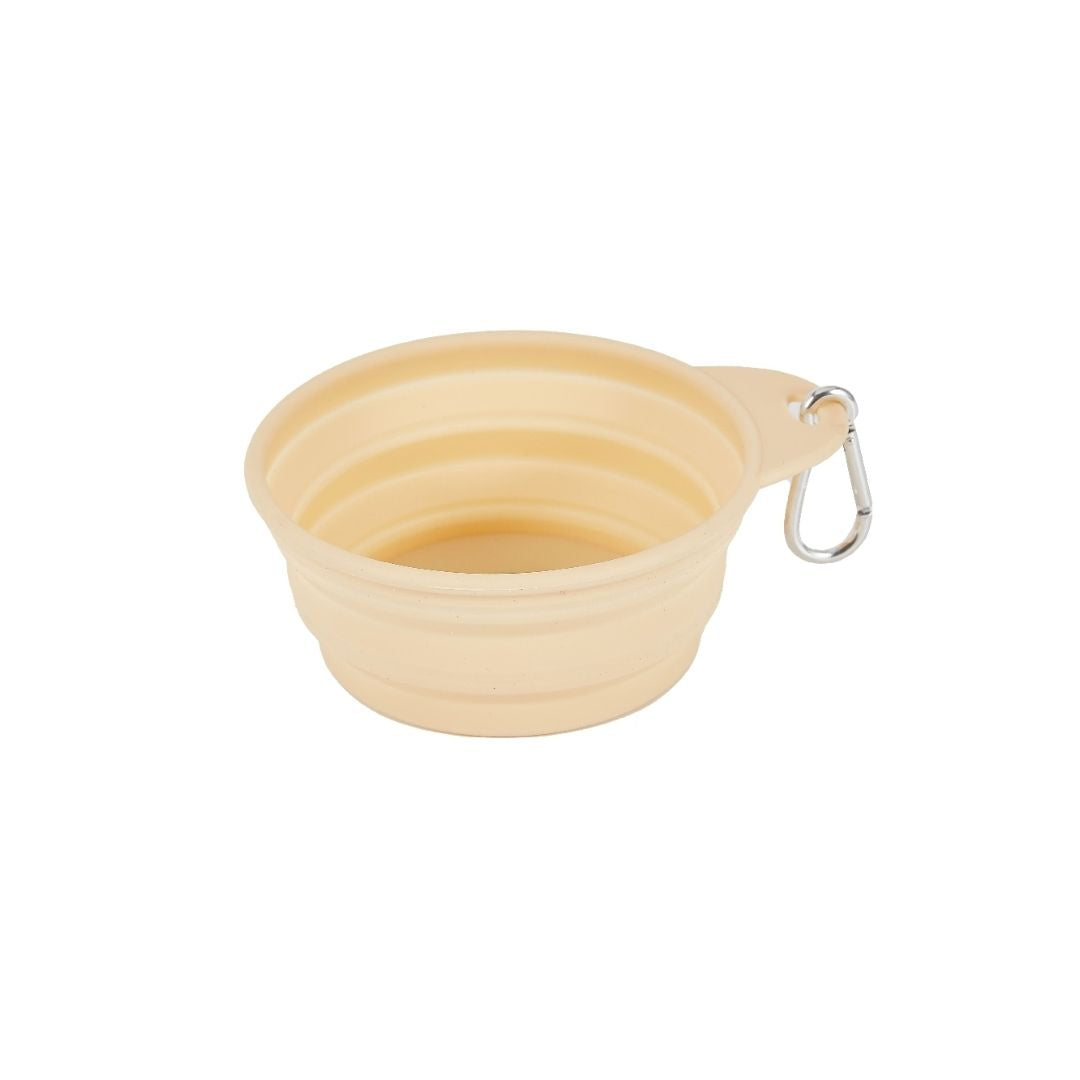 Freedog matkakuppi beige auki