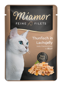 Miamor Feine Filets Tonnikala ja Lohi hyytelössä 100 g kissan märkäruoka