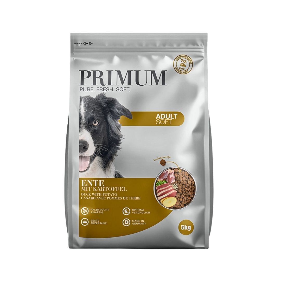 Primum Soft Puolikostea nappula Ankka-Peruna Edestä